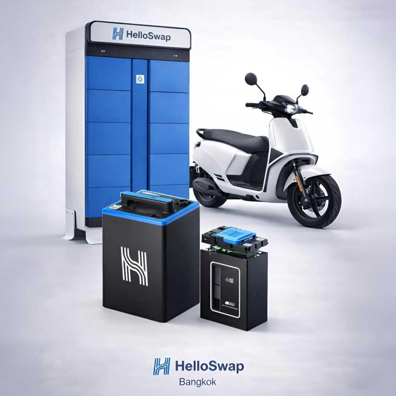 HelloSwap & HelloSwap battery swap network deployment in Bangkok, Thailand
